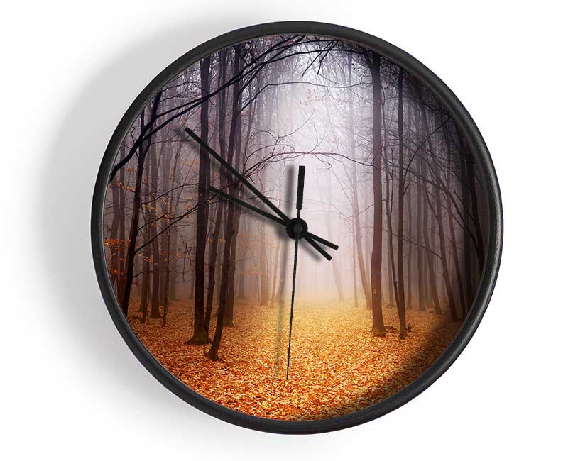 Autumn Mist Clock - Wallart-Direct UK