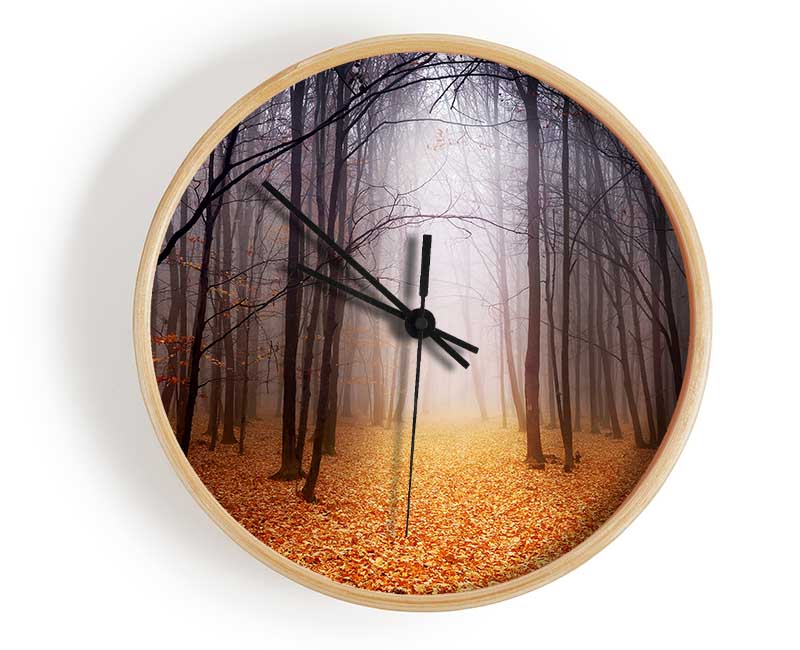 Autumn Mist Clock - Wallart-Direct UK