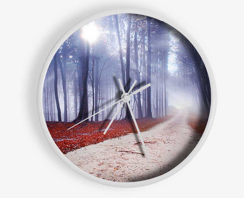 Sun Blaze Through The Mist Clock - Wallart-Direct UK