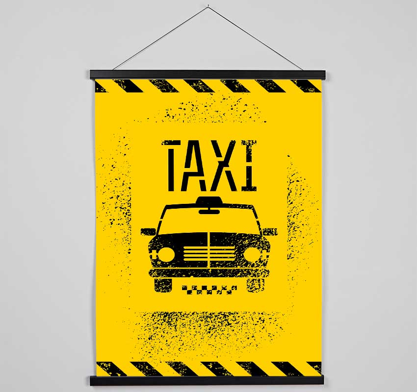 Funky NYC Taxi Cab Hanging Poster - Wallart-Direct UK