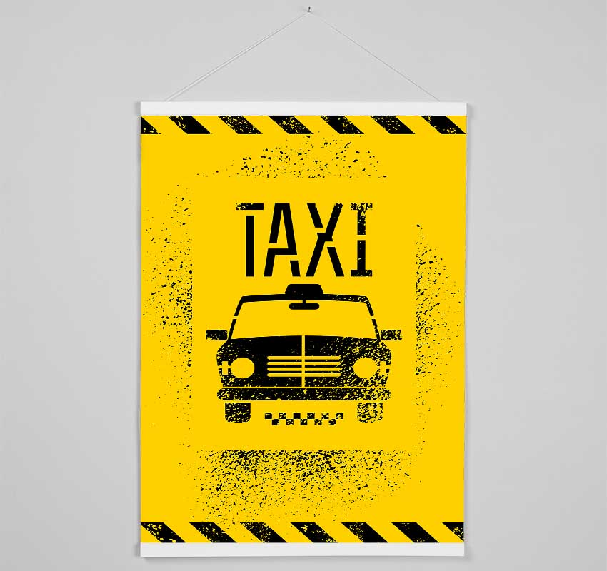 Funky NYC Taxi Cab Hanging Poster - Wallart-Direct UK