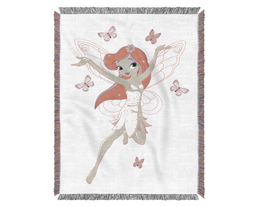 Butterfly Fairy Woven Blanket