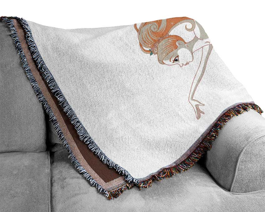 Elegant Ballerina Woven Blanket