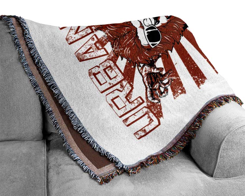 Urban Lion Woven Blanket