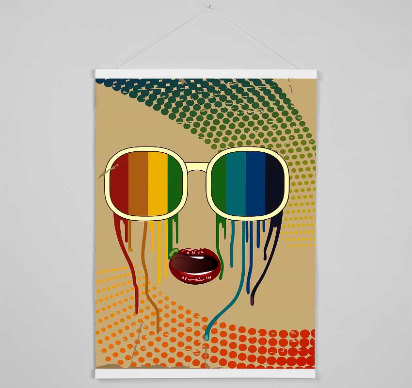 Funky Rainbow Sunglasses Hanging Poster - Wallart-Direct UK