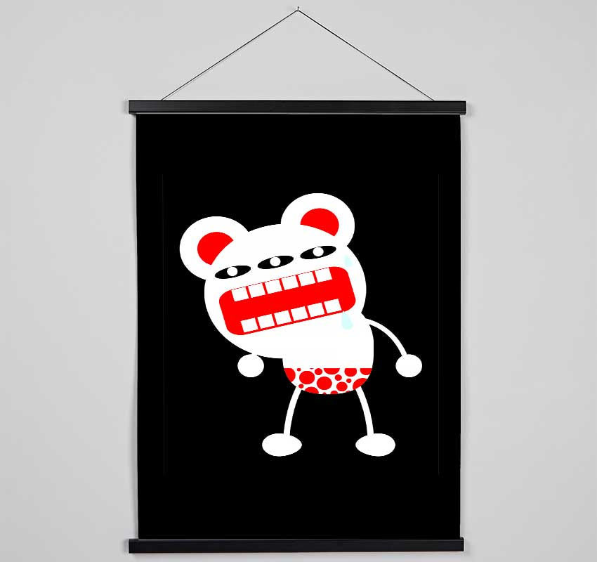 Angry Monster Mouth Hanging Poster - Wallart-Direct UK