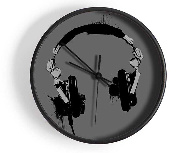 Funky Headphones Clock - Wallart-Direct UK