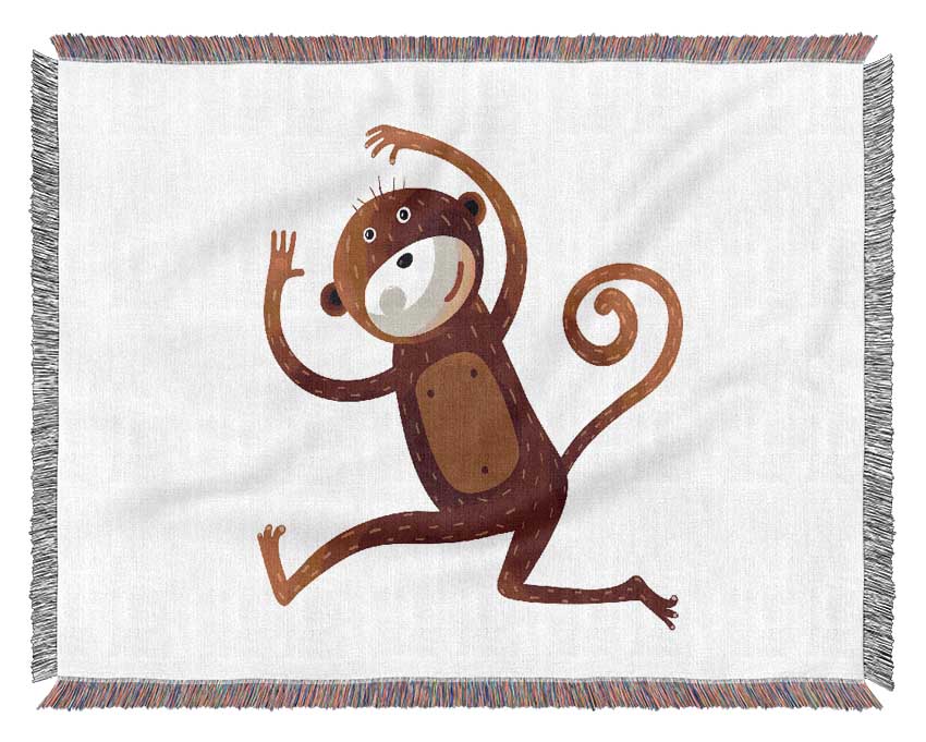 Monkey Fun Woven Blanket