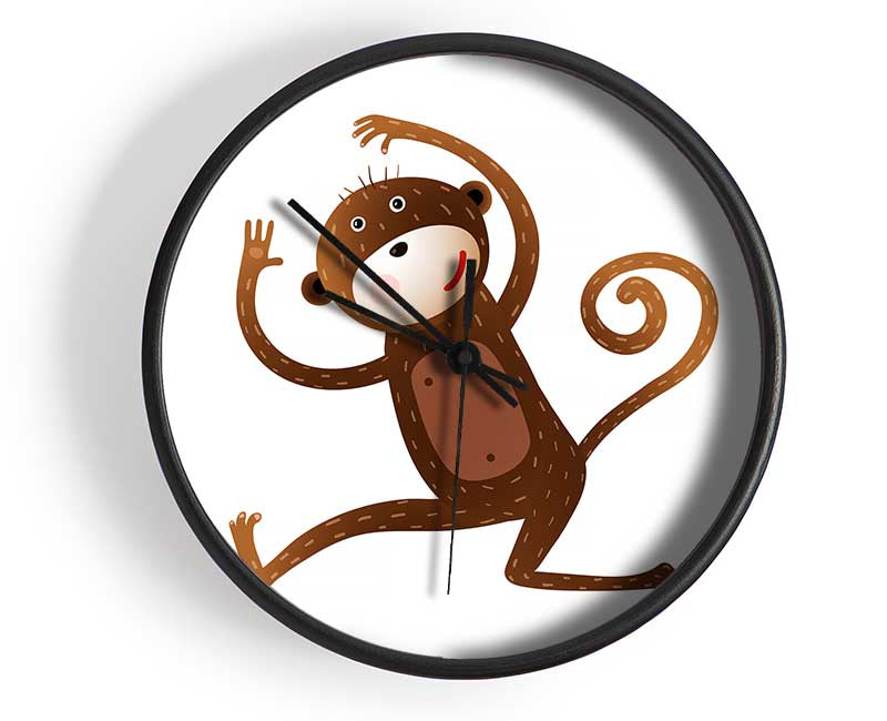 Monkey Fun Clock - Wallart-Direct UK