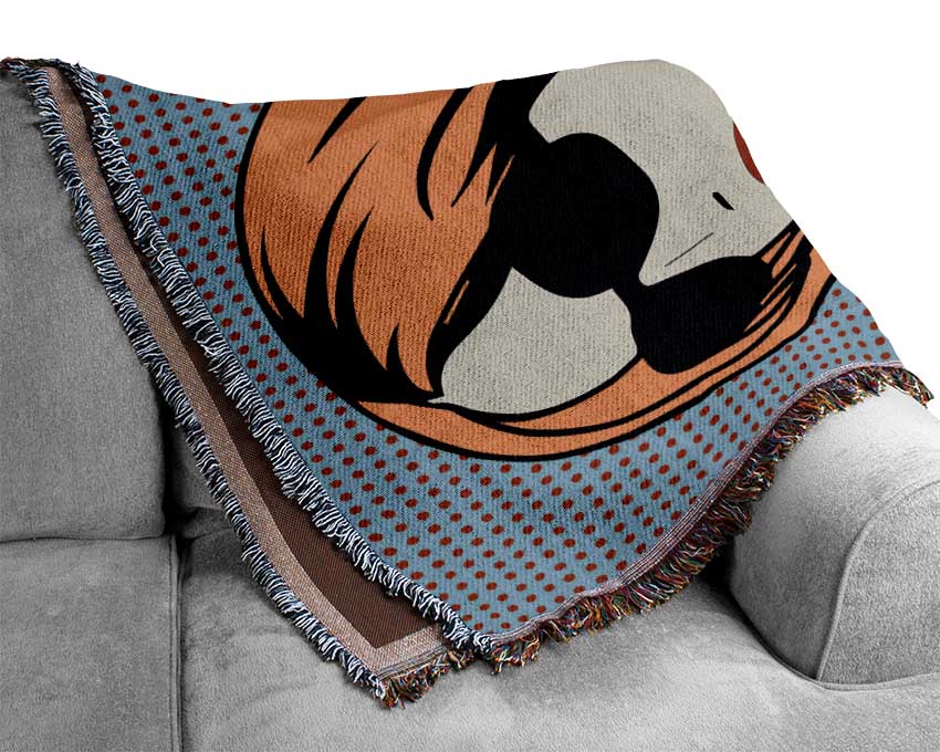 Cartoon Woman Woven Blanket