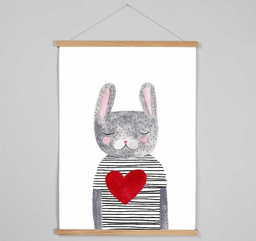 Cat Heart Hanging Poster - Wallart-Direct UK