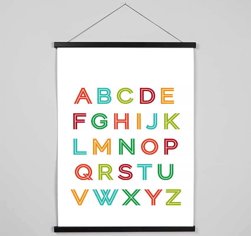 Alphabet Colours Hanging Poster - Wallart-Direct UK