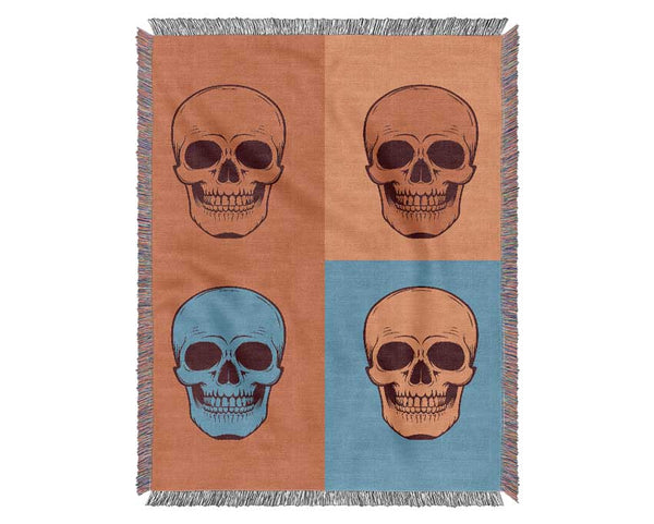 Funky Skulls Woven Blanket