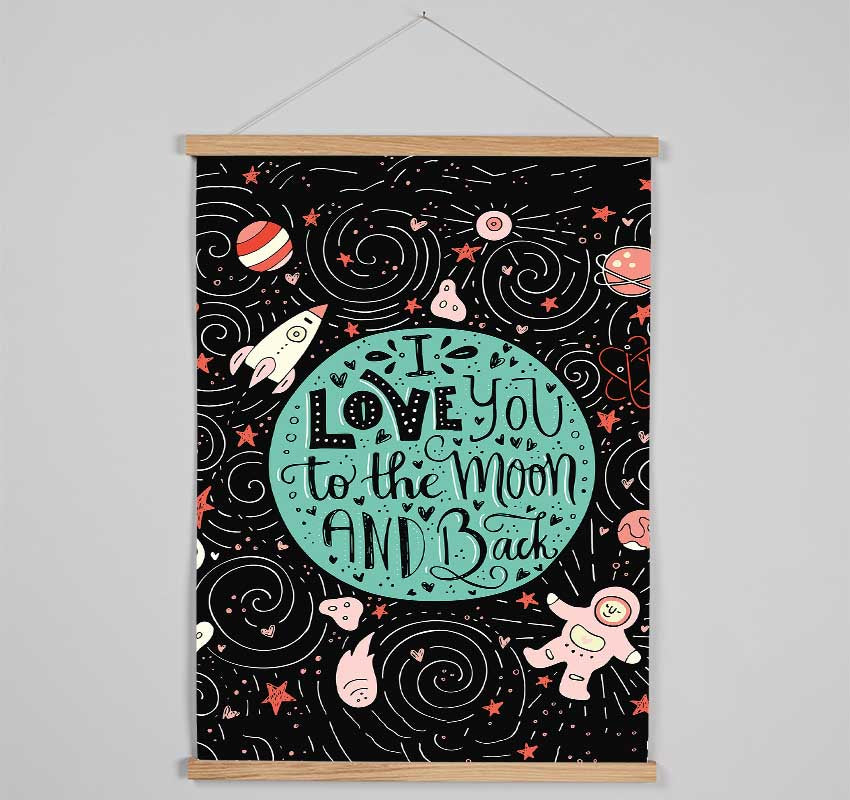 Love You Space Hanging Poster - Wallart-Direct UK