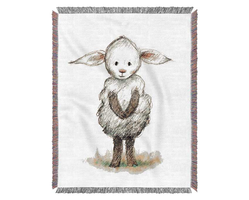 Shy Sheep Woven Blanket