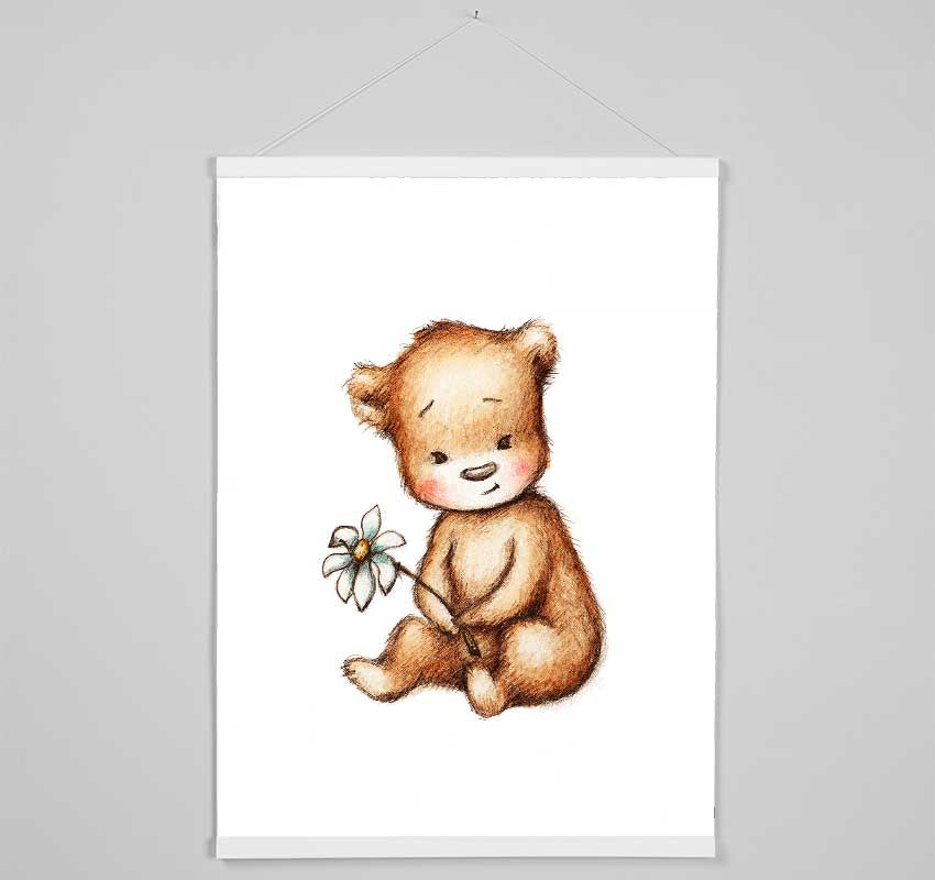 Flower Bear Hanging Poster - Wallart-Direct UK