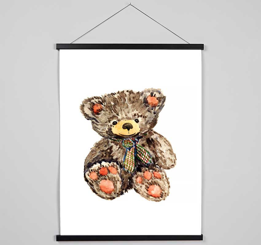 Teady Bear Tie Hanging Poster - Wallart-Direct UK