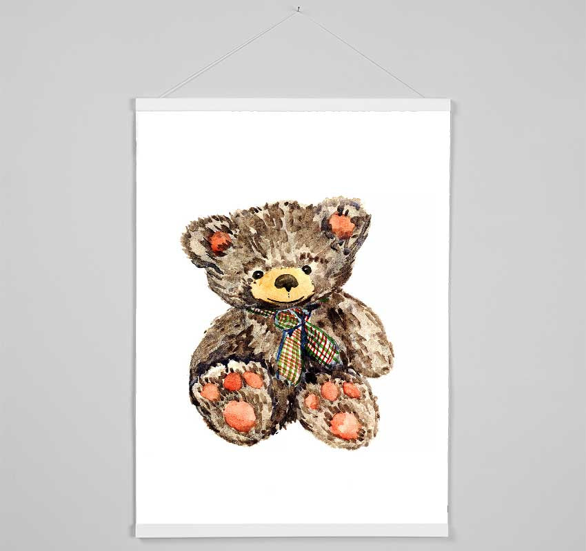 Teady Bear Tie Hanging Poster - Wallart-Direct UK