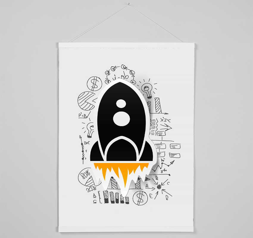 Rocket Blast 1 Hanging Poster - Wallart-Direct UK