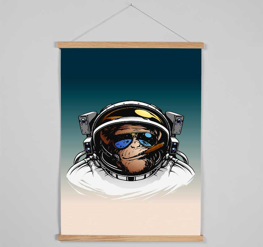 Astronaut Monkey Hanging Poster - Wallart-Direct UK