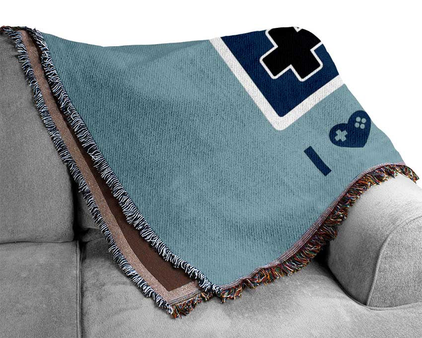 I Love Gaming Woven Blanket