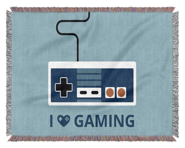 I Love Gaming Woven Blanket