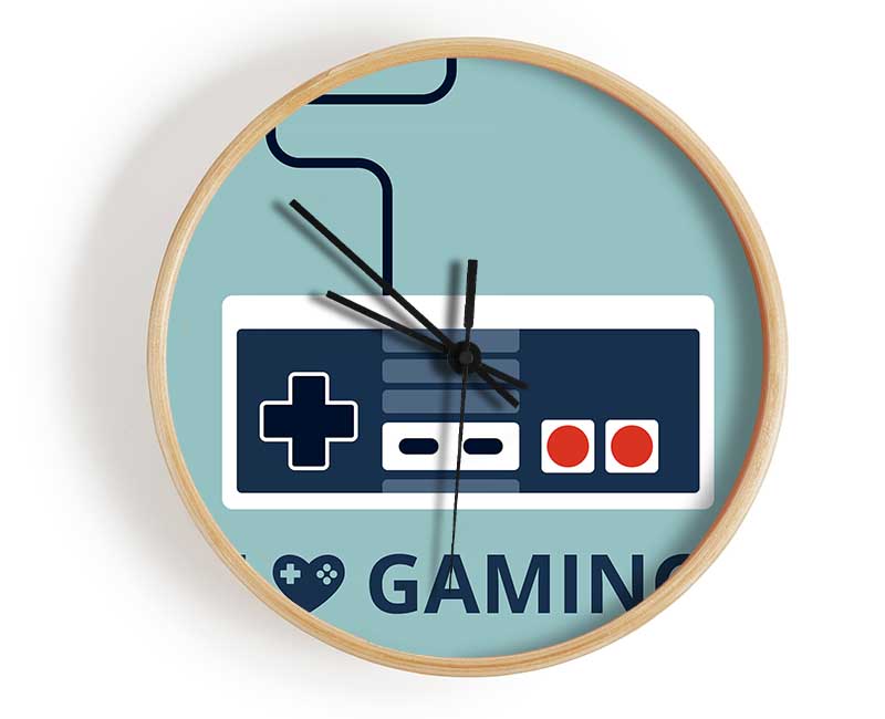 I Love Gaming Clock - Wallart-Direct UK