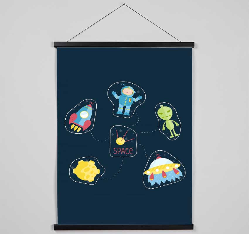 Space Hanging Poster - Wallart-Direct UK