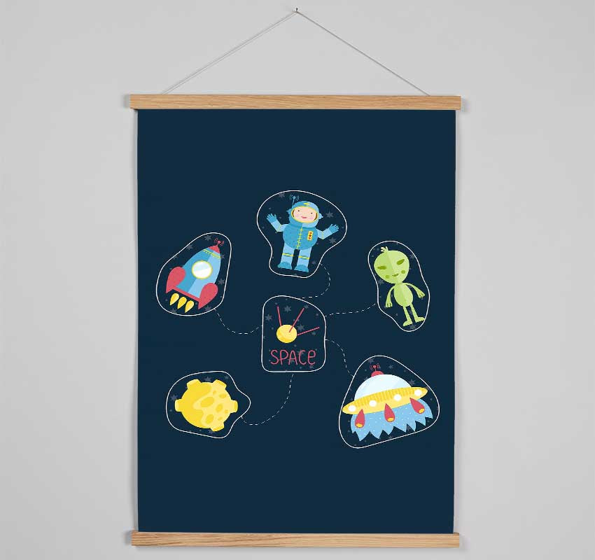 Space Hanging Poster - Wallart-Direct UK