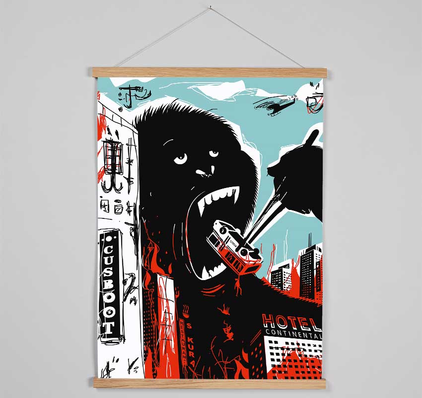 King Kong Chop Sticks Hanging Poster - Wallart-Direct UK