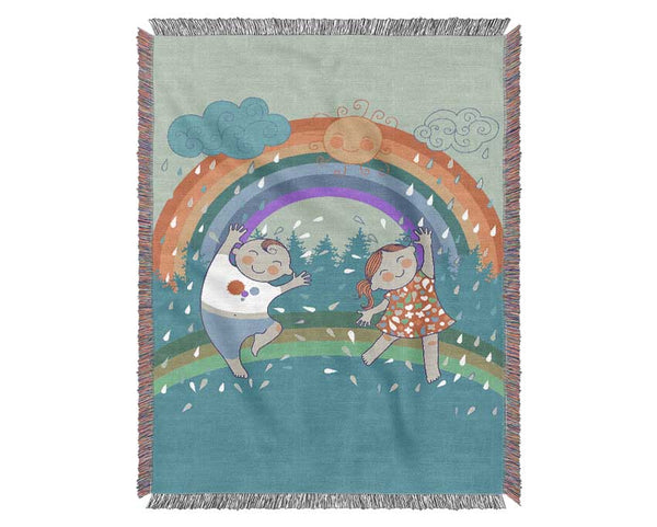 Rainbow Kids Woven Blanket