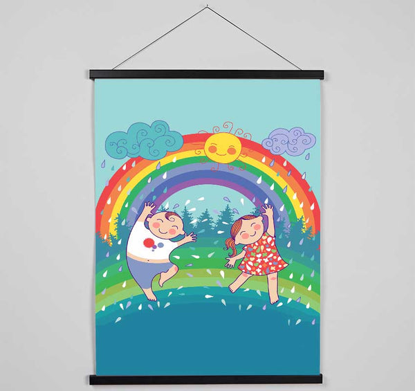 Rainbow Kids Hanging Poster - Wallart-Direct UK