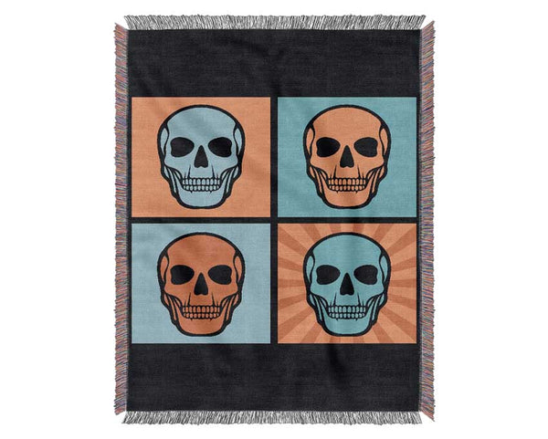 Smiling Skulls Woven Blanket