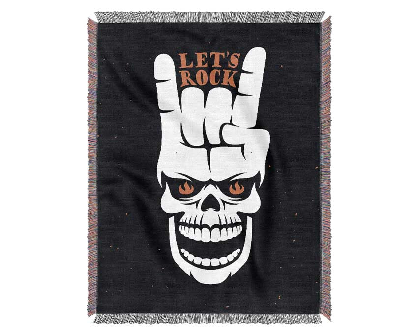 Lets Rock Woven Blanket