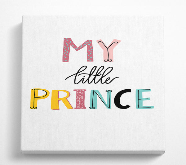 A Square Canvas Print Showing My Little Prince Square Wall Art