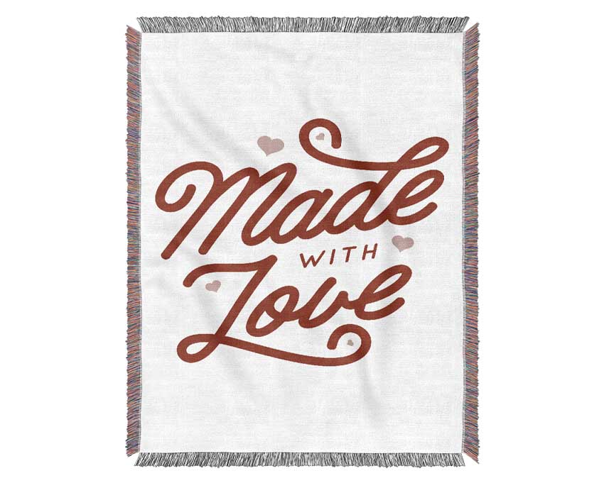 Made With Love Woven Blanket