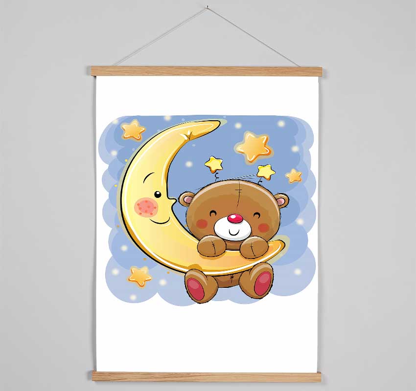 Bear In The Stars Hanging Poster - Wallart-Direct UK