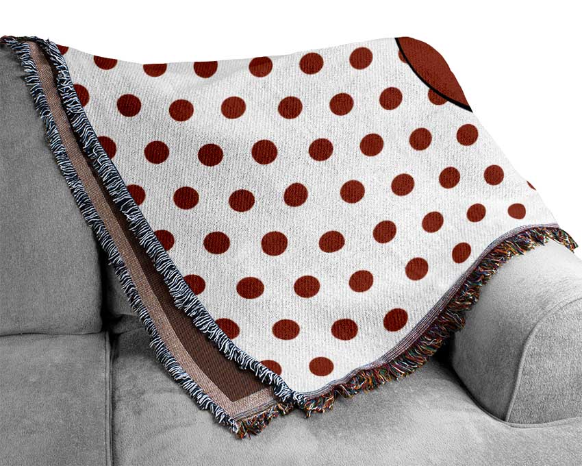 Red Lips 1 Woven Blanket