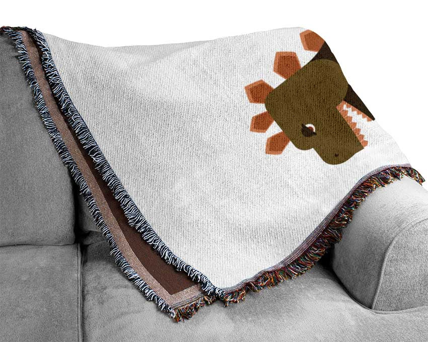 Funky Dinosaur Woven Blanket