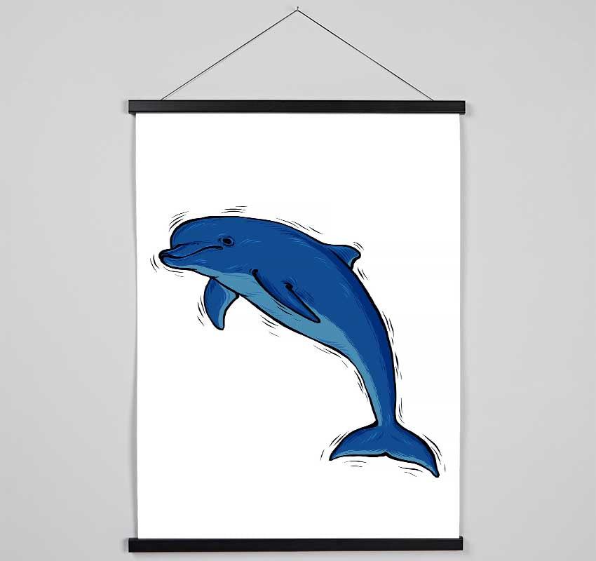 Dolphin Love Hanging Poster - Wallart-Direct UK