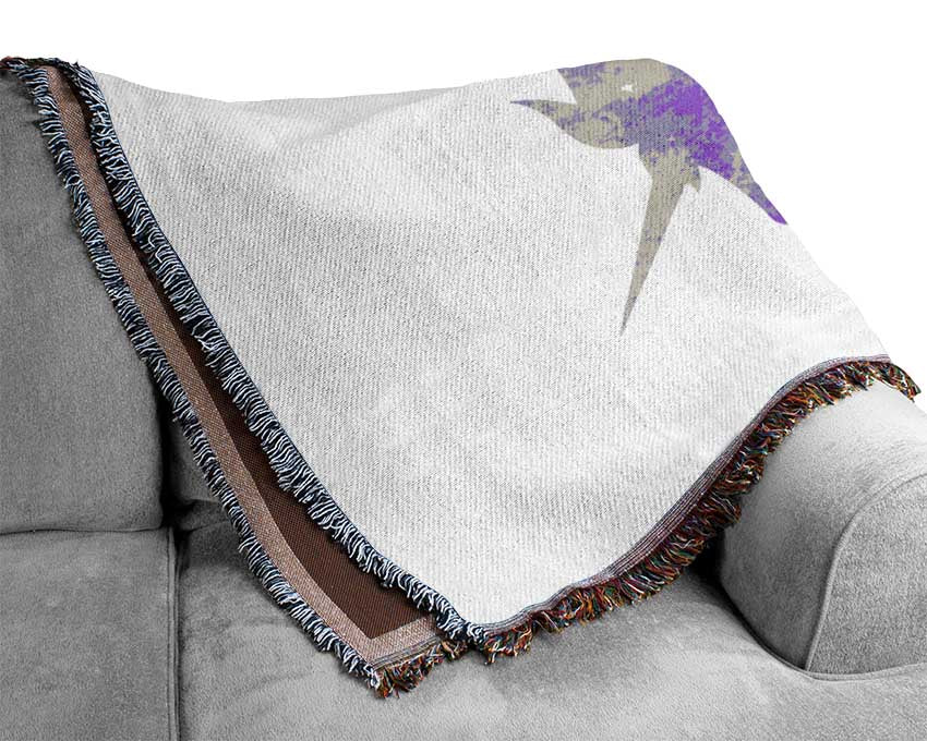 Purple Unicorn Woven Blanket