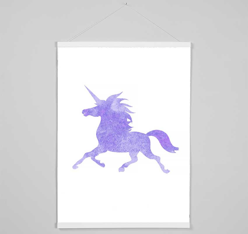 Purple Unicorn Hanging Poster - Wallart-Direct UK