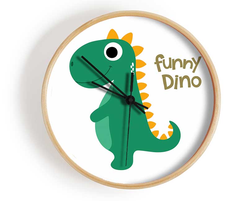 Funny Dino Clock - Wallart-Direct UK