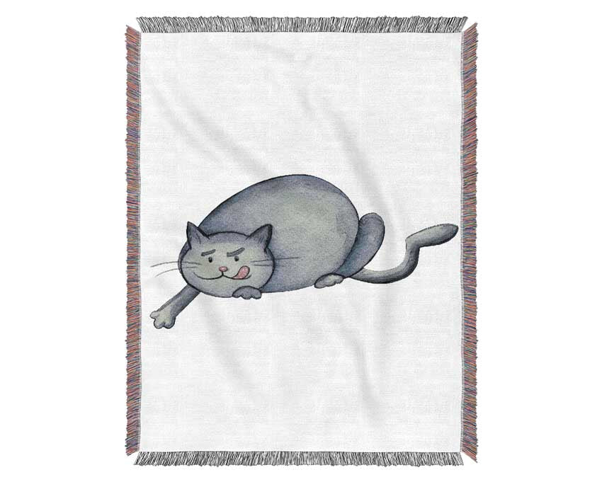 Hungry Cat Woven Blanket