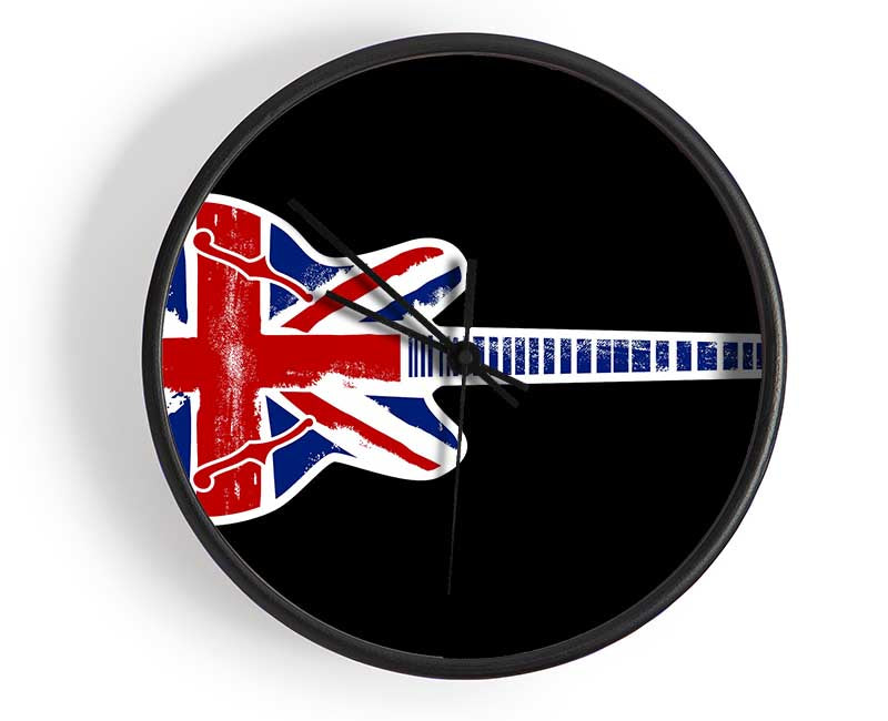 Guitar British Flag Clock - Wallart-Direct UK