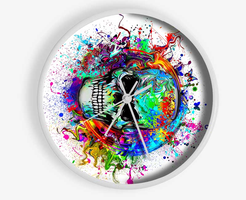 Skull Splash Clock - Wallart-Direct UK