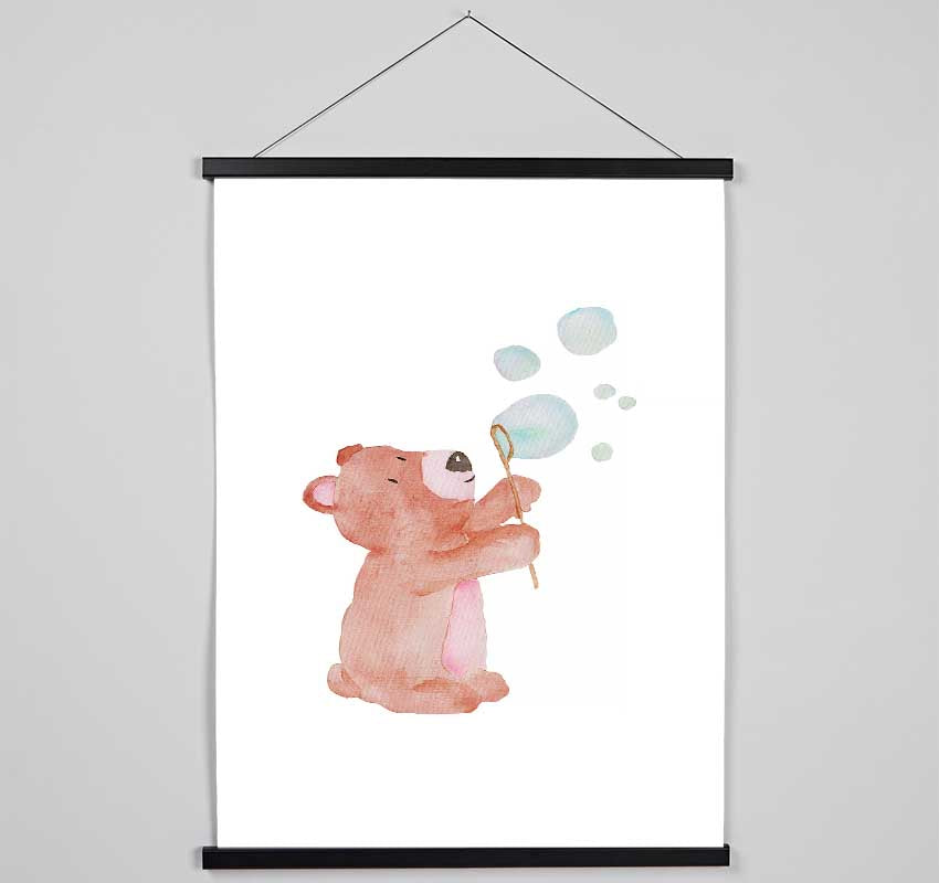 Bear Bubble Love Hanging Poster - Wallart-Direct UK