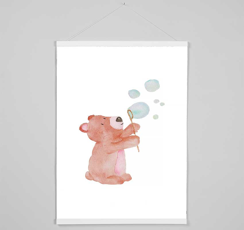 Bear Bubble Love Hanging Poster - Wallart-Direct UK