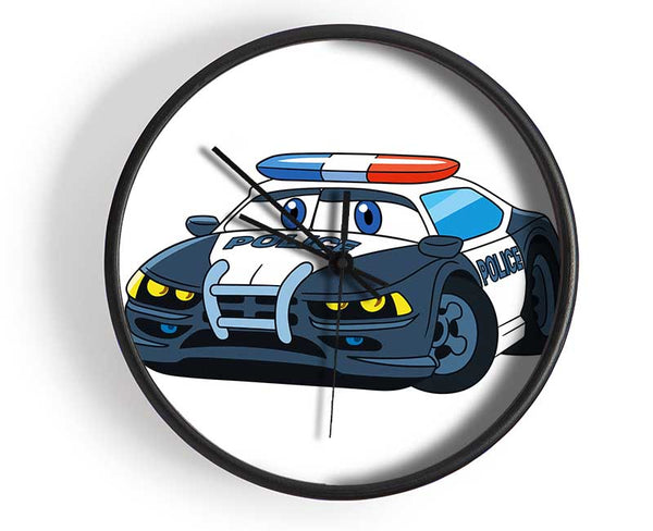 Police Car Love Clock - Wallart-Direct UK