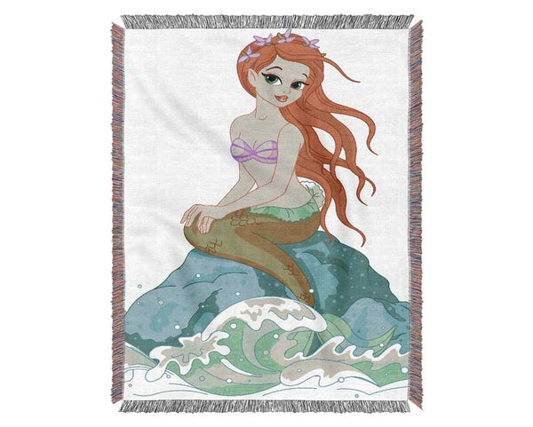 Mermaid Splash Woven Blanket